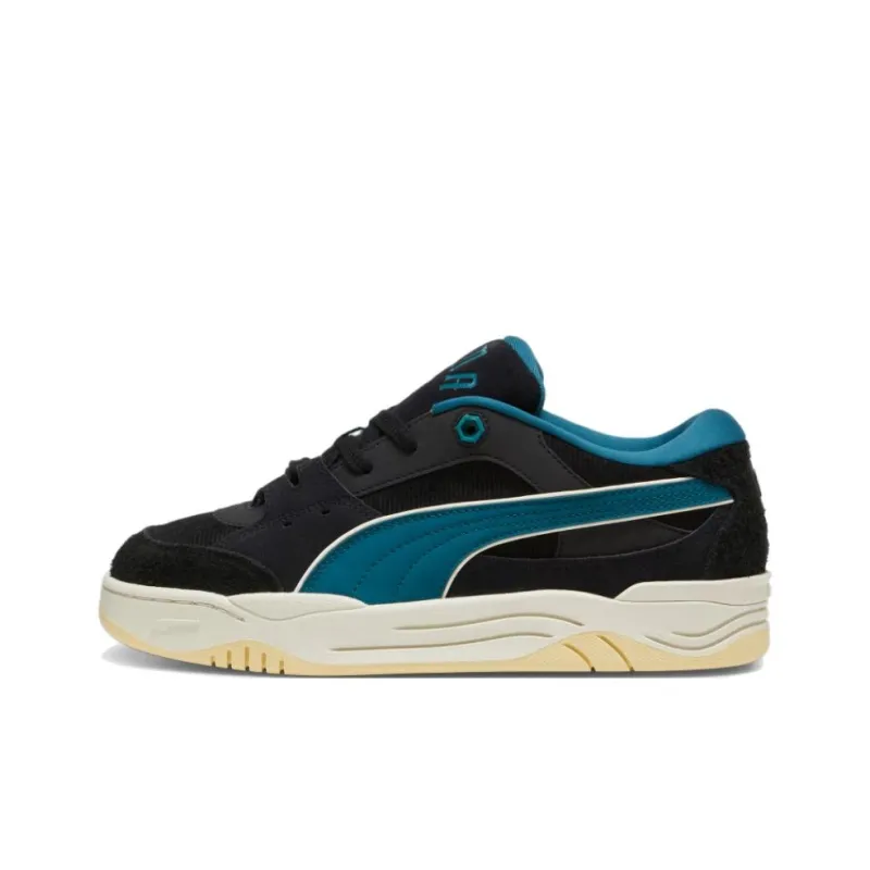 PUMA 180 Anti Slip Wear Resistant Low Top Skateboard Shoes Unisex Black Green-0