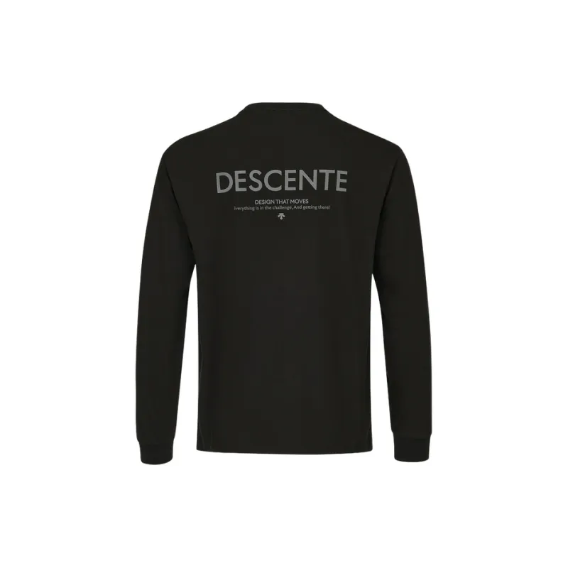 DESCENTE Sport Style Long Sleeved T Shirt Knitwear Men's-5