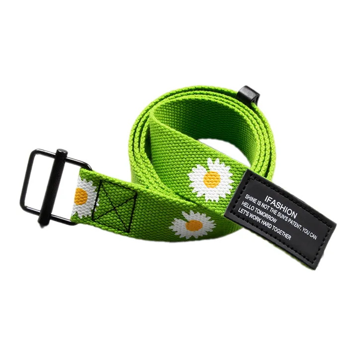 Mulinsen Small Daisy Smooth Buckle Workwear Belts Unisex Width: 3.8cm-2