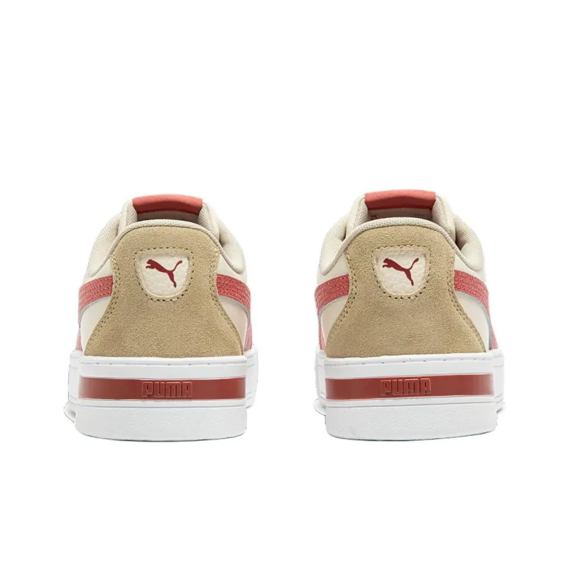 PUMA Skye Anti Slip Wear Resistant Low Top Skateboard Shoes Women's Light Brown Red-3
