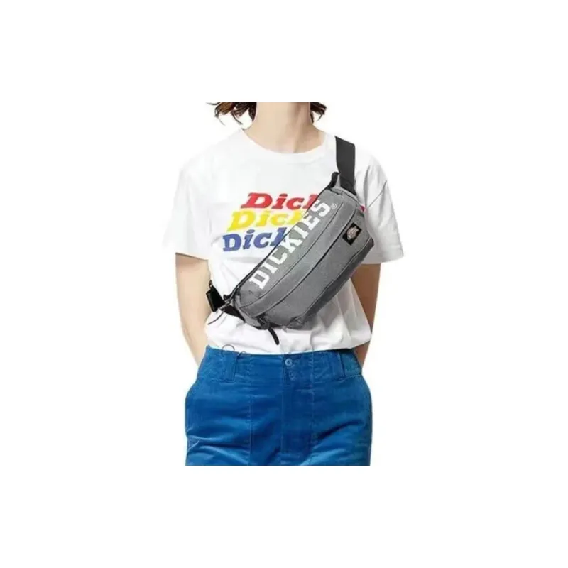 Dickies Polyester One Shoulder Crossbody Fanny Pack Regular Unisex Gray-4