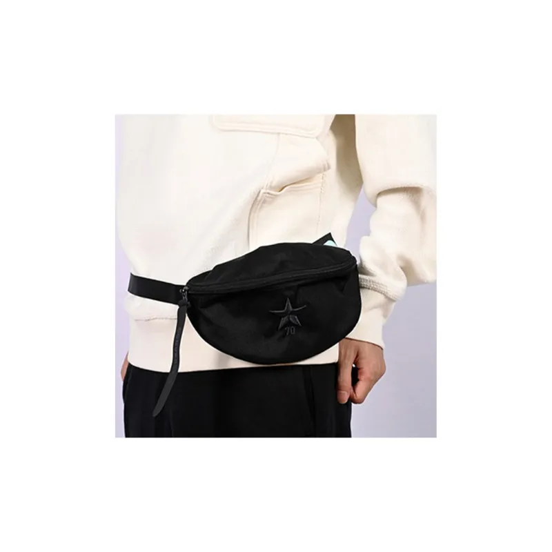 Converse Polyester One Shoulder Crossbody Sling Bags Unisex Black-4