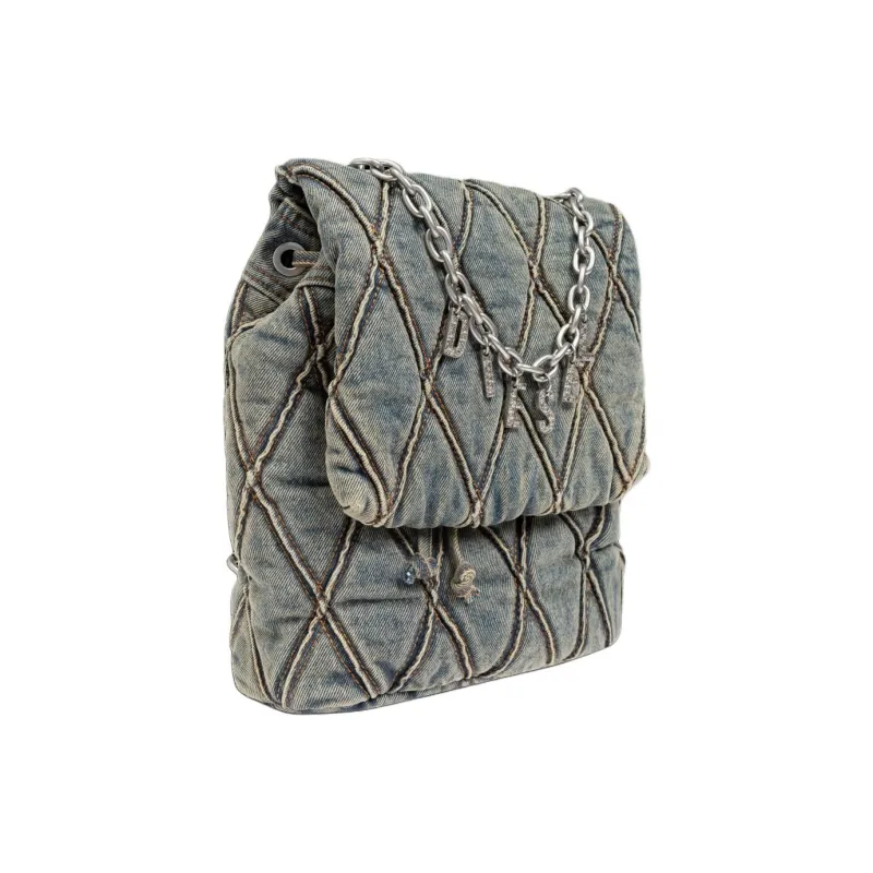 DIESEL Cotton Backpack Women's Denim-1