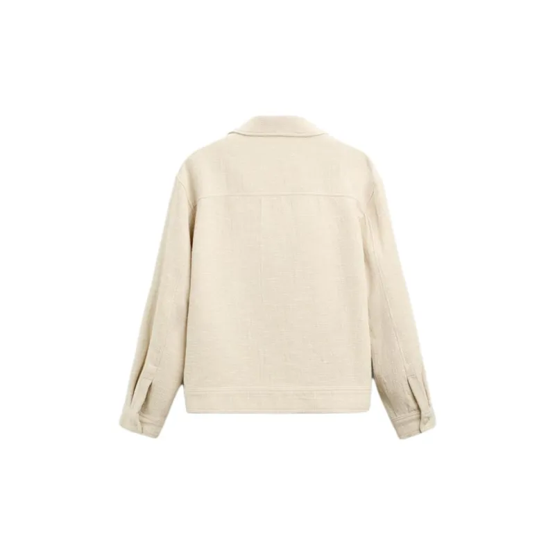 ZARA Jackets Coats Men's Raw White-1