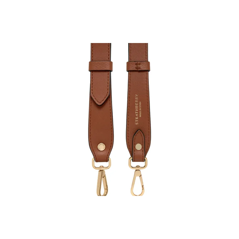 Strathberry Cow Leather Bag Straps Women's Chestnut-1