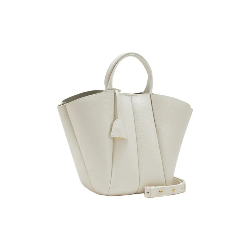 COCCINELLE Cow Leather Shoulder Bag Crossbody Bag Handbag Small Size Women's Coconut Milk White-1