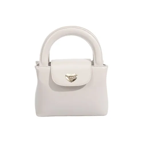 Carksky PU Handbag Women's White/Black