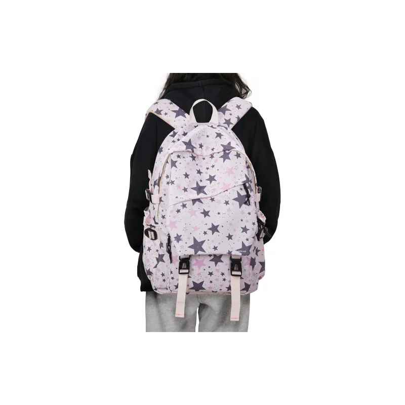 LANDCASE Fabric Backpack Laptop Backpack Unisex Multicolor-222