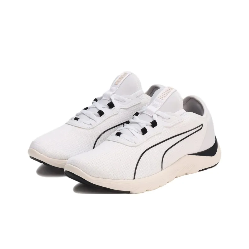 PUMA Softride Anti Slip Wear Resistant Low Top Casual Running Shoes Women's White-2