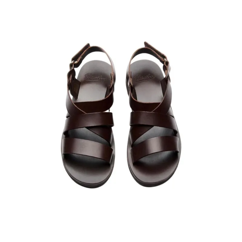 Paraboot Noumea Strap Sandals Men's Coffee-4