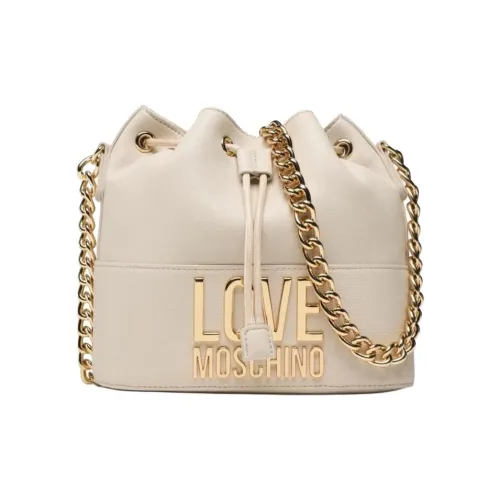 MOSCHINO Faux Leather Artificial Leather Crossbody Bag Shoulder Bag Women's Light Brown