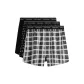 3 Pack (Space Black+Black White Plaid+Letter All over Print)