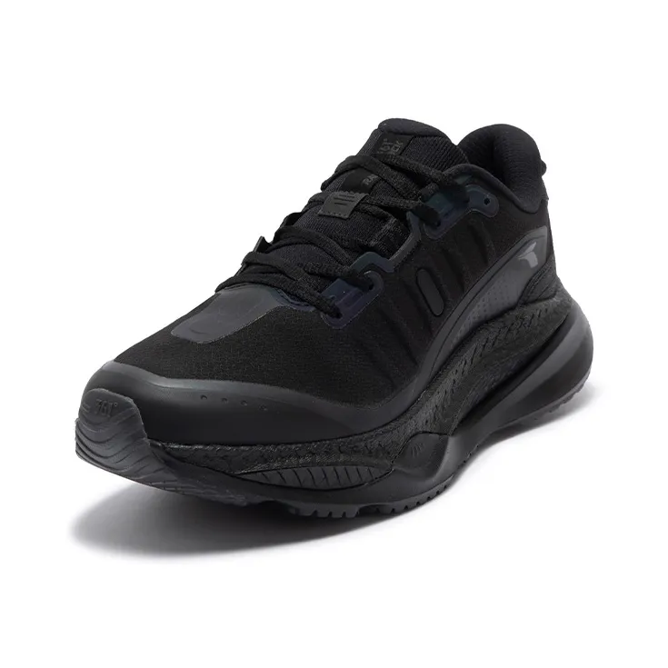 361° Red Flame 4 Anti Slip Wear Resistant Low Top ETPU Casual Running Shoes Men's Black Gray-1