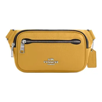 COACH Elias Pebbled Leather Fanny Pack Mini Men's Yellow
