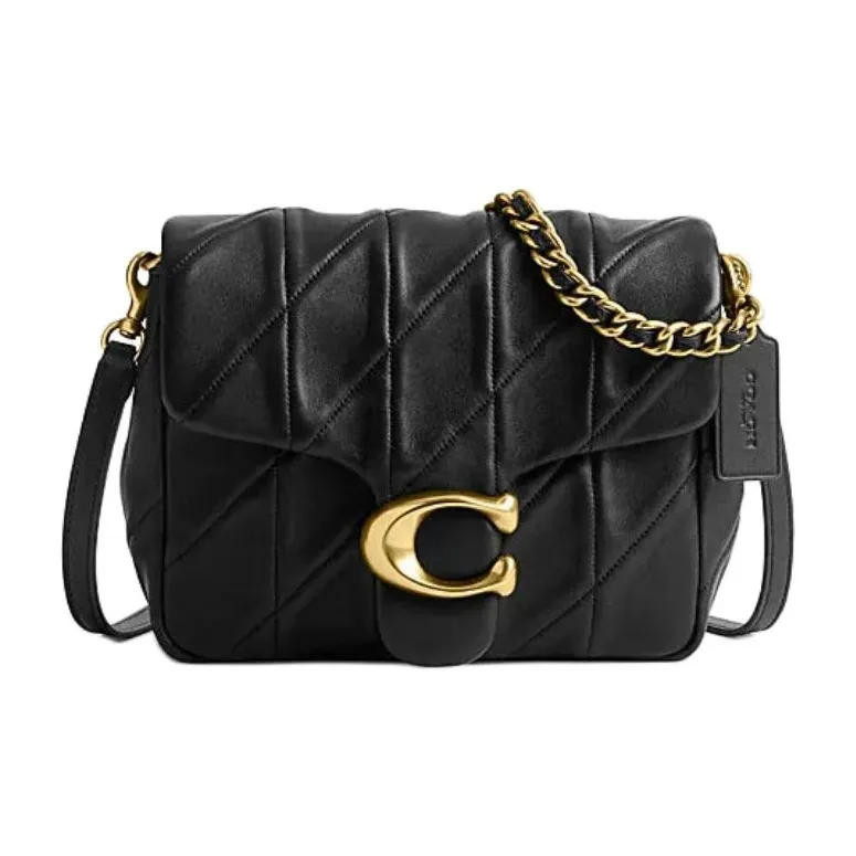 COACH Tabby Sheepskin Crossbody Bag Shoulder Bag Women's Black-0