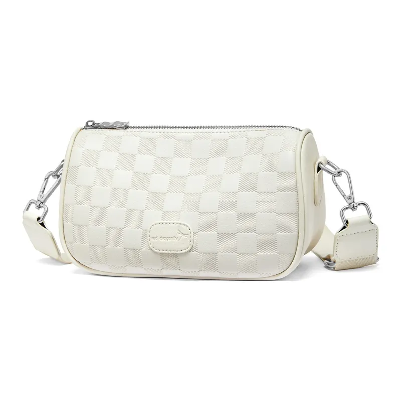 RED DRAGONFLY Cow Leather Crossbody Bag Regular Women's Ecru-1