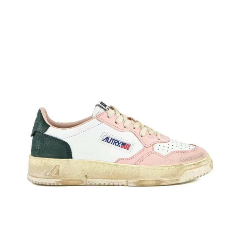 AUTRY Abrasion Resistant Low Top Skateboard Shoes Men's Pink-1