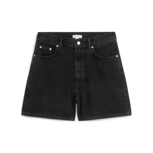 ARKET Denim Shorts Women's Washed Black