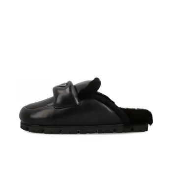 PRADA Padded Leather Mules