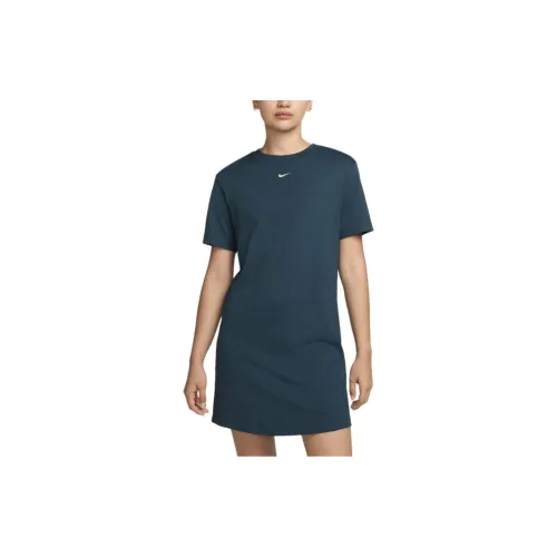 Nike Short-Sleeved Dresses Women's Military Arsenal Marine Blue