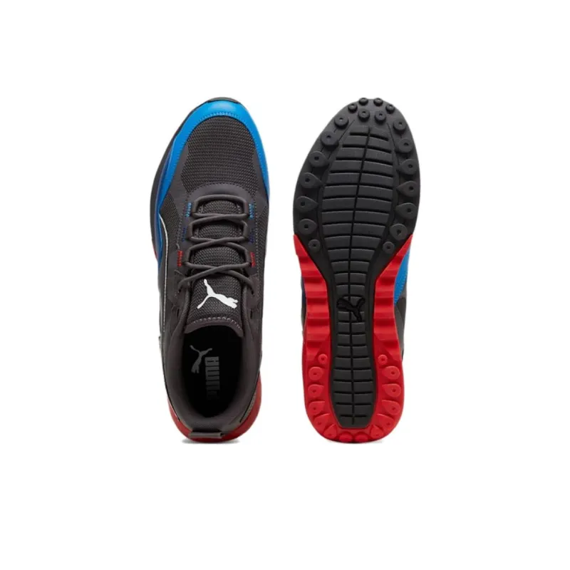 PUMA BMW M Motorsport Anti Slip Wear Resistant Low Top Casual Shoes Unisex Black Red-3