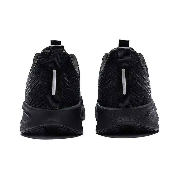 CHAOJIANTA Cushioning Wear Resistant Low Top Casual Running Shoes Men's Black-3