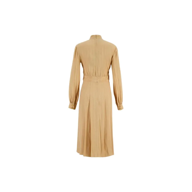 GUCCI Long-Sleeved Dresses Women's Beige-1
