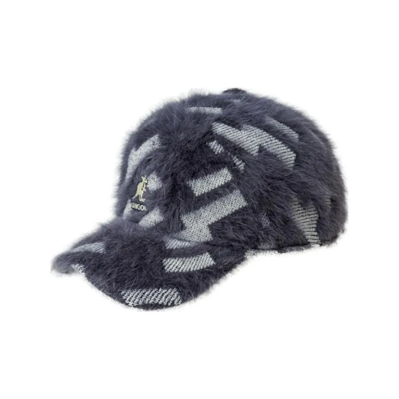 KANGOL Angora Wool Baseball Caps Unisex White/Black-1