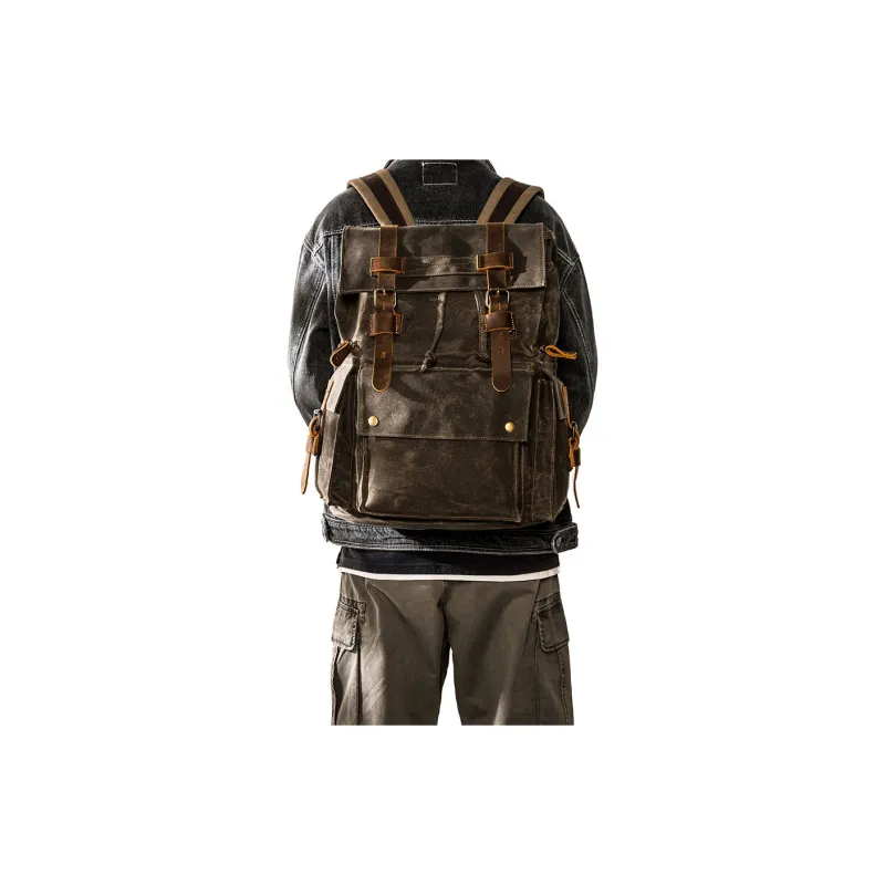 Back step Backpacks Army Green-2