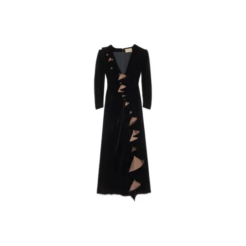 GUCCI Long Sleeved Dresses Women's Black