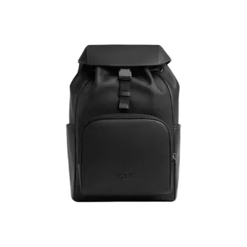 COACH Smooth Calf Leather Backpack Medium Size Men's Black