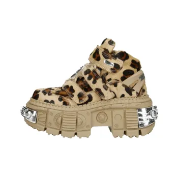 NEW ROCK High-Top Casual Shoes Unisex Brown