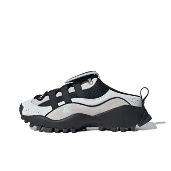 Adidas SEEULATER MULE Abrasion Resistant Slip Resistant Wrap toe Slippers Unisex Black Gray Color
