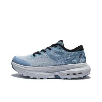 Anta Outdoor Collection Cushioned Slip-Resistant Low-Top Outdoor Shoes Men's Blue Gray