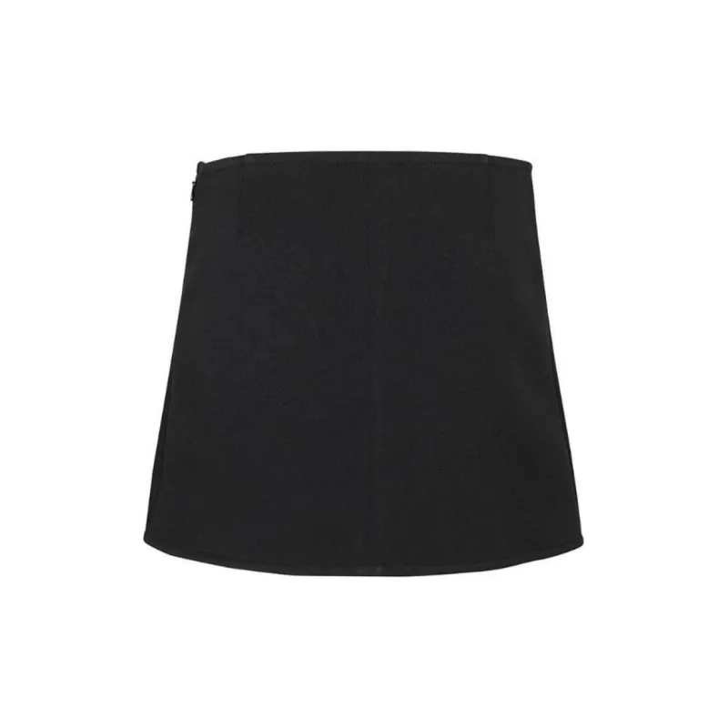 COURREGES Ellipse Curved Hem Twill Mini Skirt-1