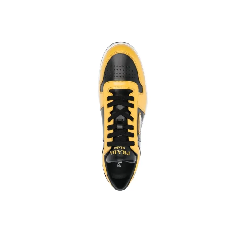 PRADA Prada Downtown Low Top Skateboard Shoes Men's Yellow Black-4