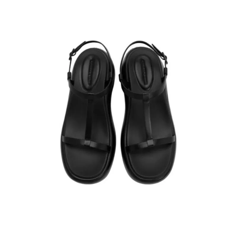 CHARLES&KEITH Small Ck One Strap Sandals 6.5cm Women's Cream Milk White/Silver-8
