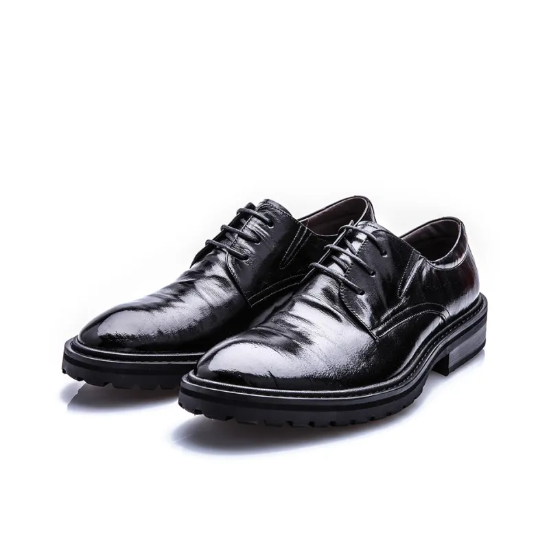 SHWEBALU Dress Shoes Men Low Top-4
