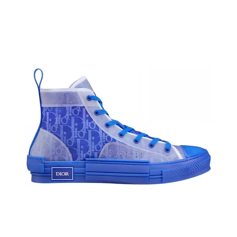DIOR B23 High Top Blue DIOR Oblique Canvas-1