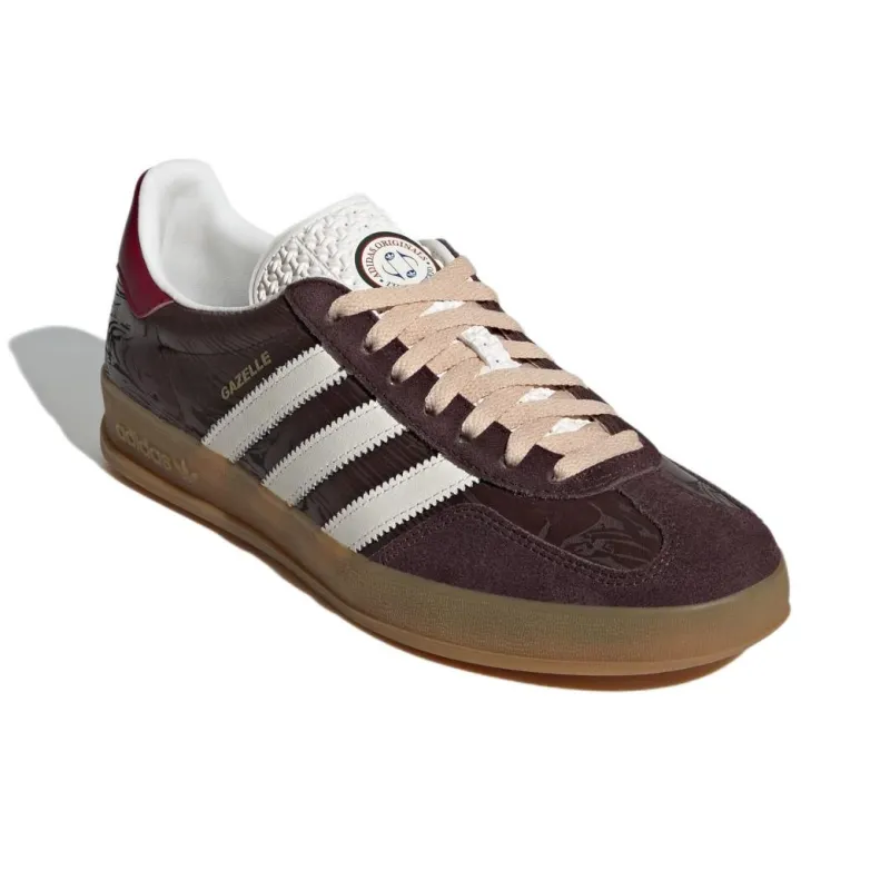 Adidas Originals GAZELLE Slip Resistant Low Top Skateboard Shoes Unisex Umber-2