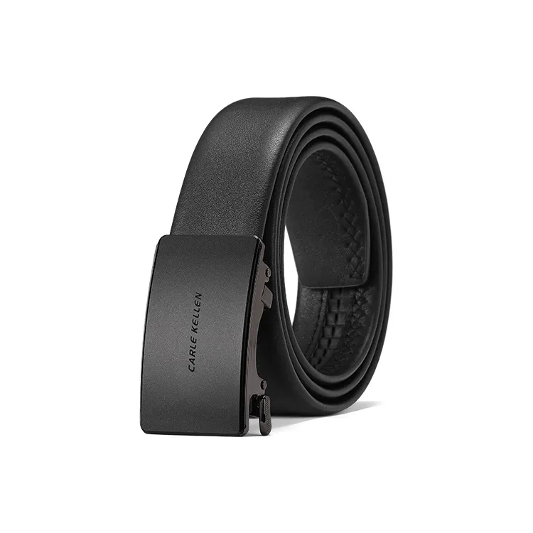 CARLE KELLEN Authentic Automatic Buckle Genuine Leather Cow Leather Leather Belts Men's Width 3.5CM-0