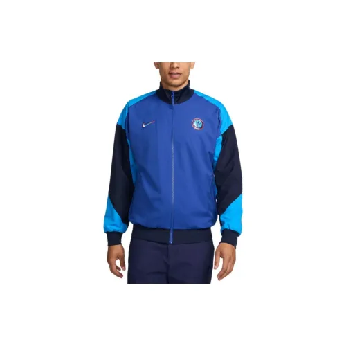 Nike Dri-FIT Soccer Jackets Men Dark Blue