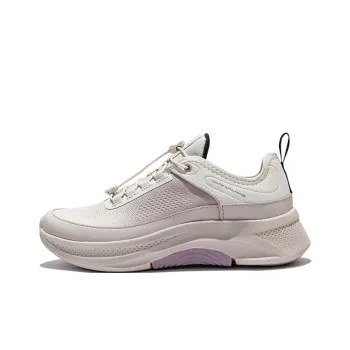 Anta Variety Training Collection Cushioned Wear Resistant Breathable Low Top Training Shoes Women's Beige Purple