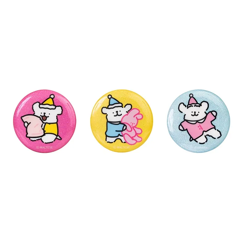 Line Puppies Pajama Theme Badge Combination Bag Decoration Badges-4