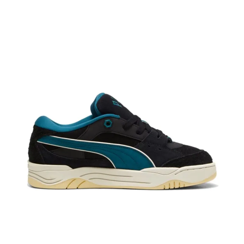 PUMA 180 Anti Slip Wear Resistant Low Top Skateboard Shoes Unisex Black Green-1