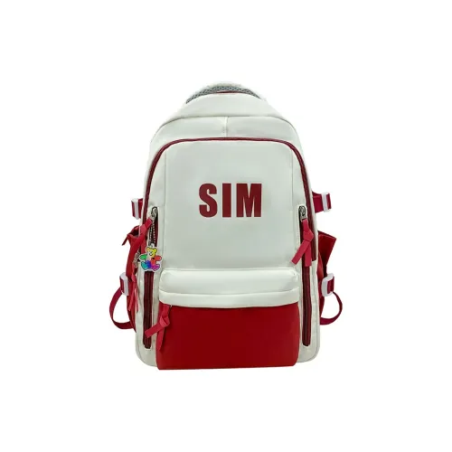 MOK Nylon SHOULDER backpack Unisex Red/Blue/Black/Brown Green