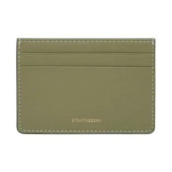 Strathberry Calfskin Card Holder Women's Pistachio