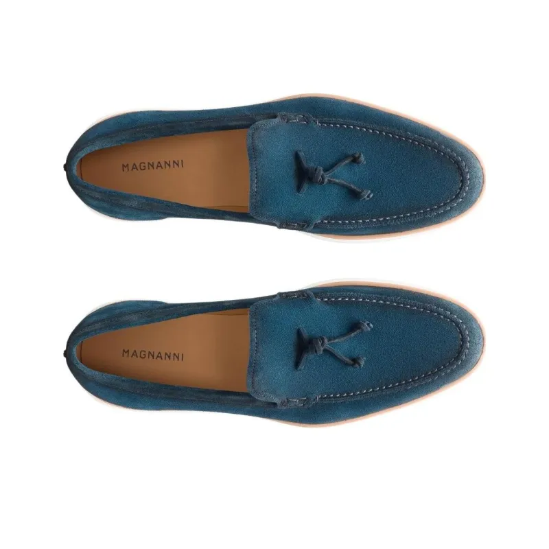 Magnanni Lorcio Loafers Men's Blue-3