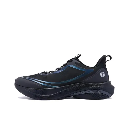 QIAODAN Borderless 6.0 Cushioning Wear Resistant Low Top Casual Running Shoes Men's Black