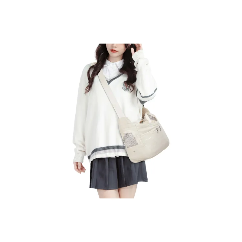 JEANSWEST Fabric One Shoulder Handbag Unisex Multicolor-6